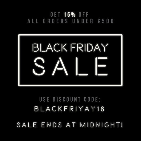 Enjoy 15% OFF This Black Friday!