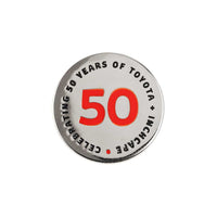 50 years Toyota hard enamel pin badge