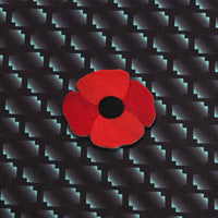 Remembrance Day Poppy Patch 40mm (Pack of 15)