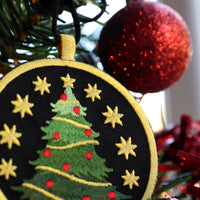 Embroidered Christmas Tree Decoration