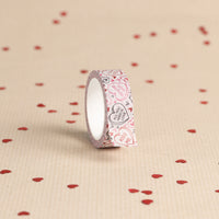 Valentines Love Hearts & XOXO Washi Tape, Pack of 2