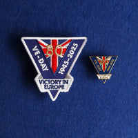 VE Day 80th Anniversary Embroidered Patch (1945–2025)