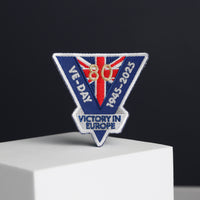 VE Day 80th Anniversary Embroidered Patch (1945–2025)