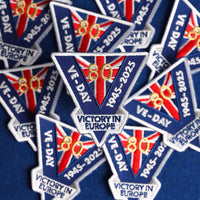 VE Day 80th Anniversary Embroidered Patch (1945–2025)