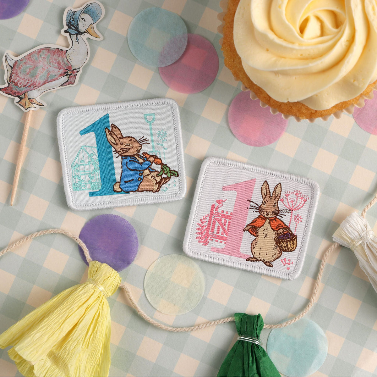Peter Rabbit number patches made by Aspinline