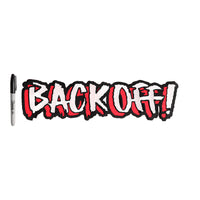 Back off embroidered back patch