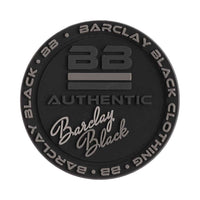 Barclay Black Clothing PVC patch