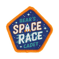 Bear's Space Race woven patch