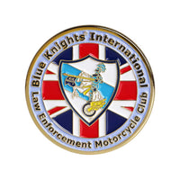 Blue knights england challenge coin