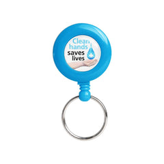 Badge reel with split ring