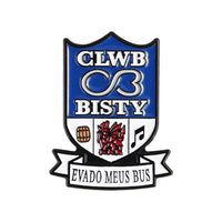 Clwb bisty soft enamel pin badge