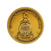 Commando training center royal marines challenge coin
