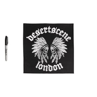 Desert scene embroidered back patch