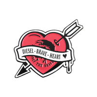 Diesel brave heart soft enamel pin badge