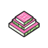 Football pitch printed patch