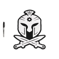 Helmet embroidered back patch