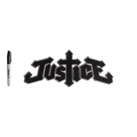 Justice embroidered back patch