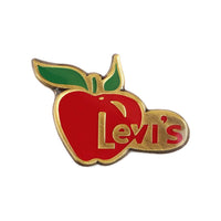 Levi s red apple soft enamel pin badge