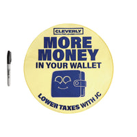 Money embroidered back patch