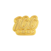 Nike 100 die struck pin badge