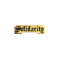 Solidarity hard enamel pin badge