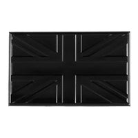 Union Jack flag black TPU patch