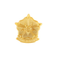 Year 10 die struck pin badge