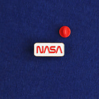 NASA Worm Pin Badge