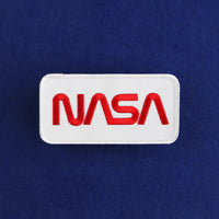 NASA Worm Iron-On Embroidered Patch
