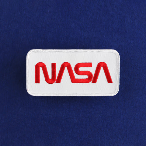 NASA Worm Iron-On Embroidered Patch