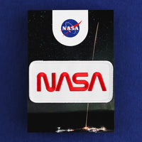 NASA Worm Iron-On Embroidered Patch
