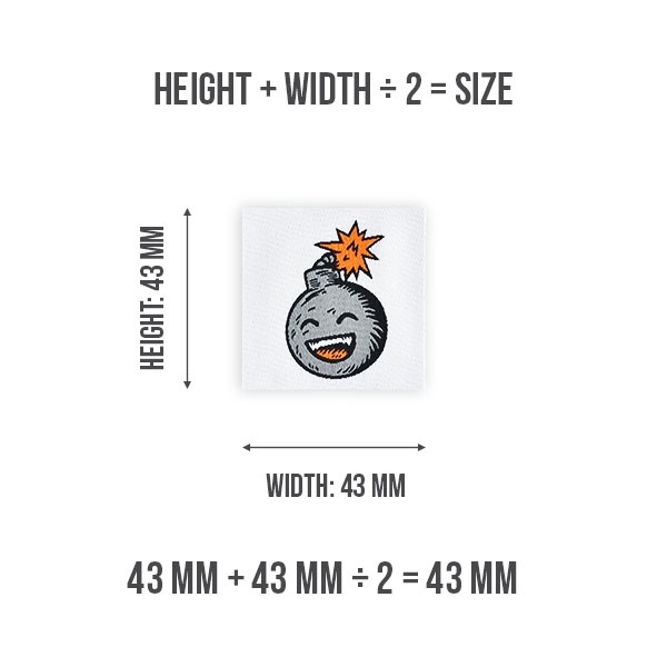 How to Size a Woven Label Woven Label Size