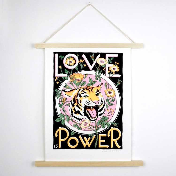 Love Is Power Screen Print Love Is Power Screen Print