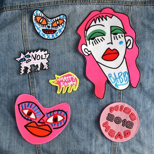 Matty Bovan Patches on Jean Jacket