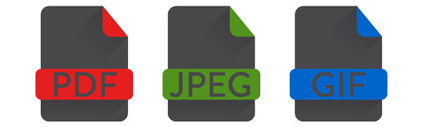 PDF, JPEG, GIF PDF, JPEG, GIF