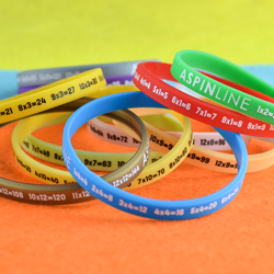 Multiplication Wristbands Multiplication Wristbands