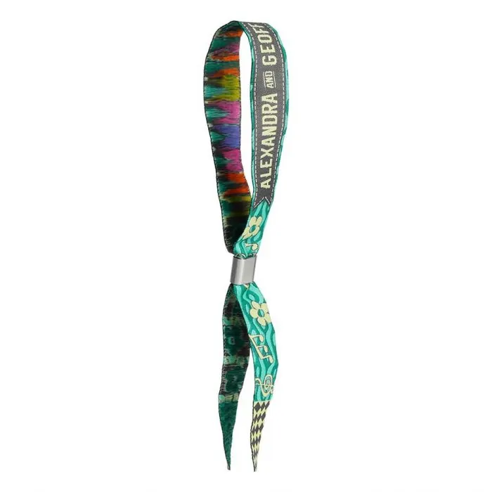 Personalised fabric sales wristbands uk