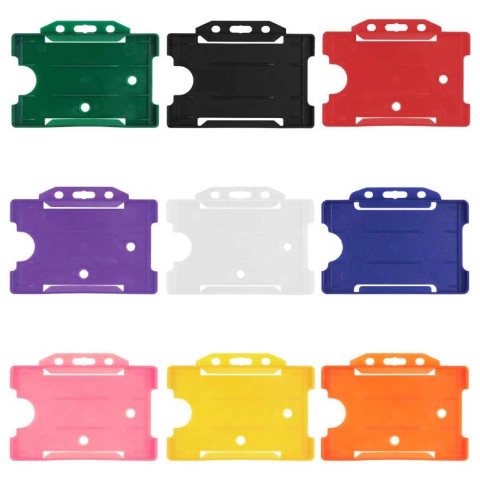 Range of Coloured Rigid Plastic Card Holders