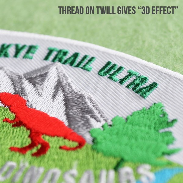 Embroidery Thread on Twill 