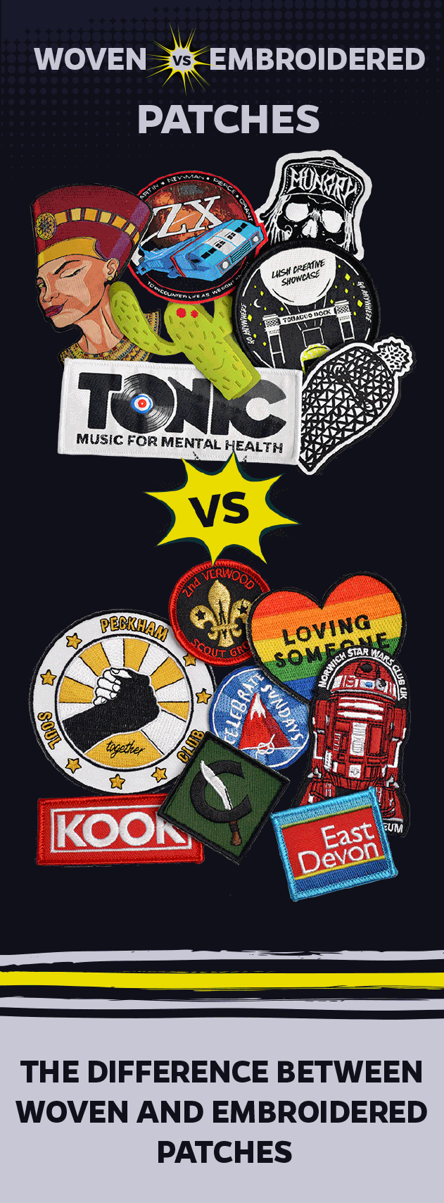 Differences Between Woven And Embroidered Patches