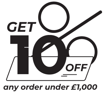 GET 10% OFF ANY ORDER UNDER £1,000