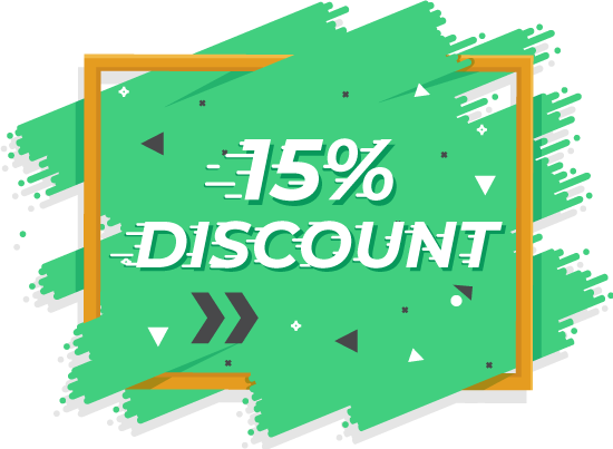 15% DISCOUNT