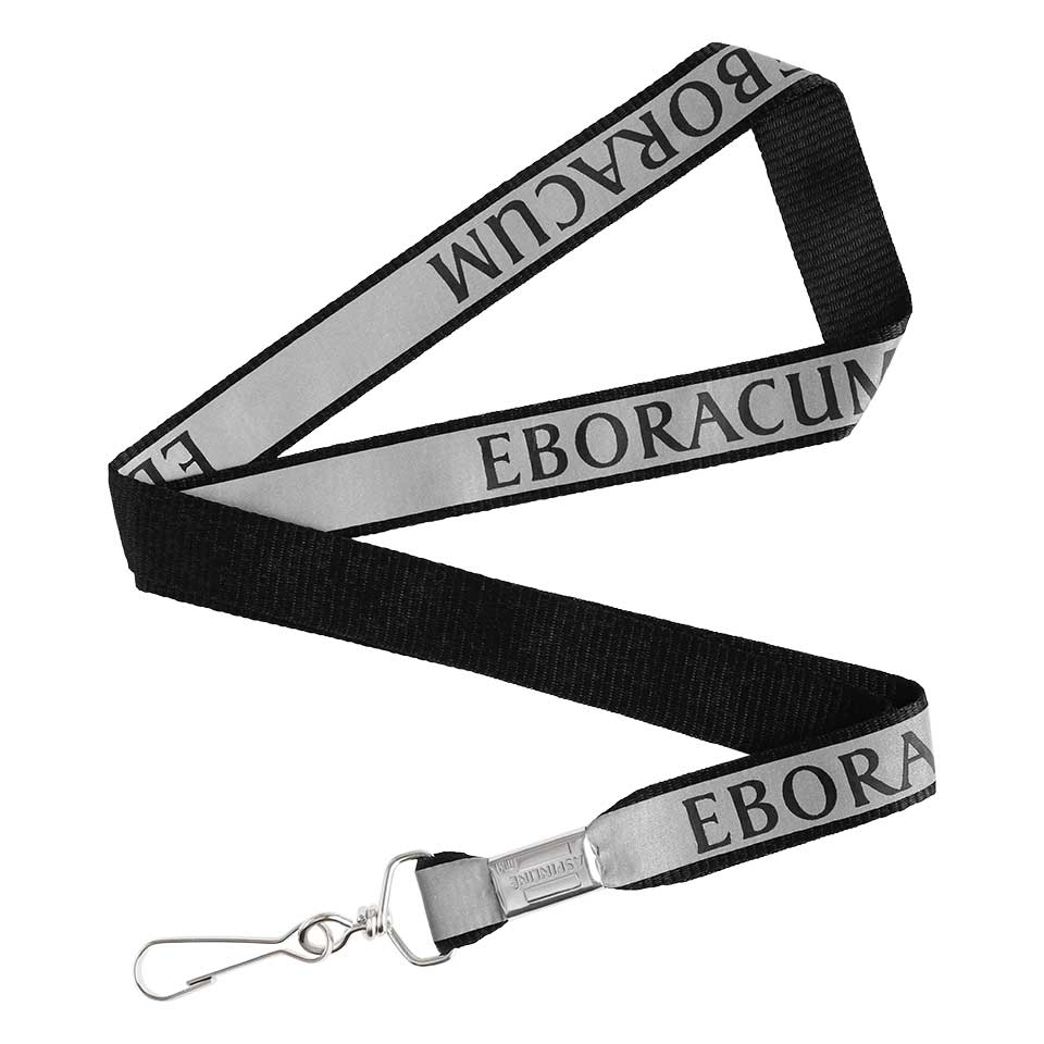 Eboracum custom reflective lanyard by Aspinline