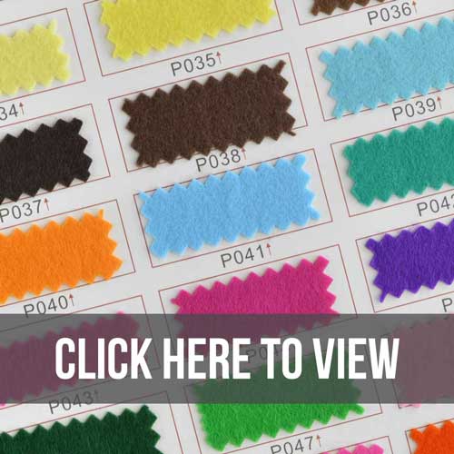 Embroidered Felt Twill Chart